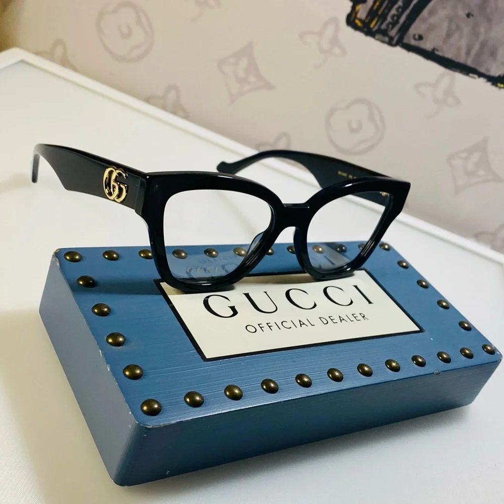 New Gucci Demo GG1424 Butterfly Ladies Fashion Optical Eyeglasses GG1424O 005 54